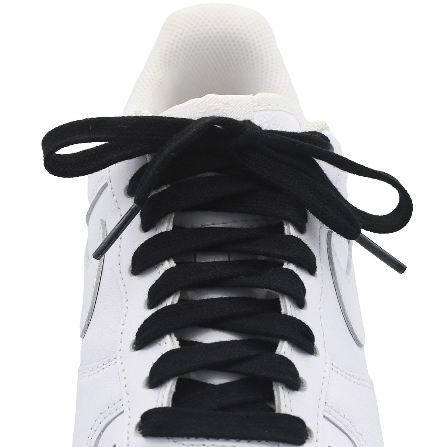 Flat Cotton Shoe Laces Black