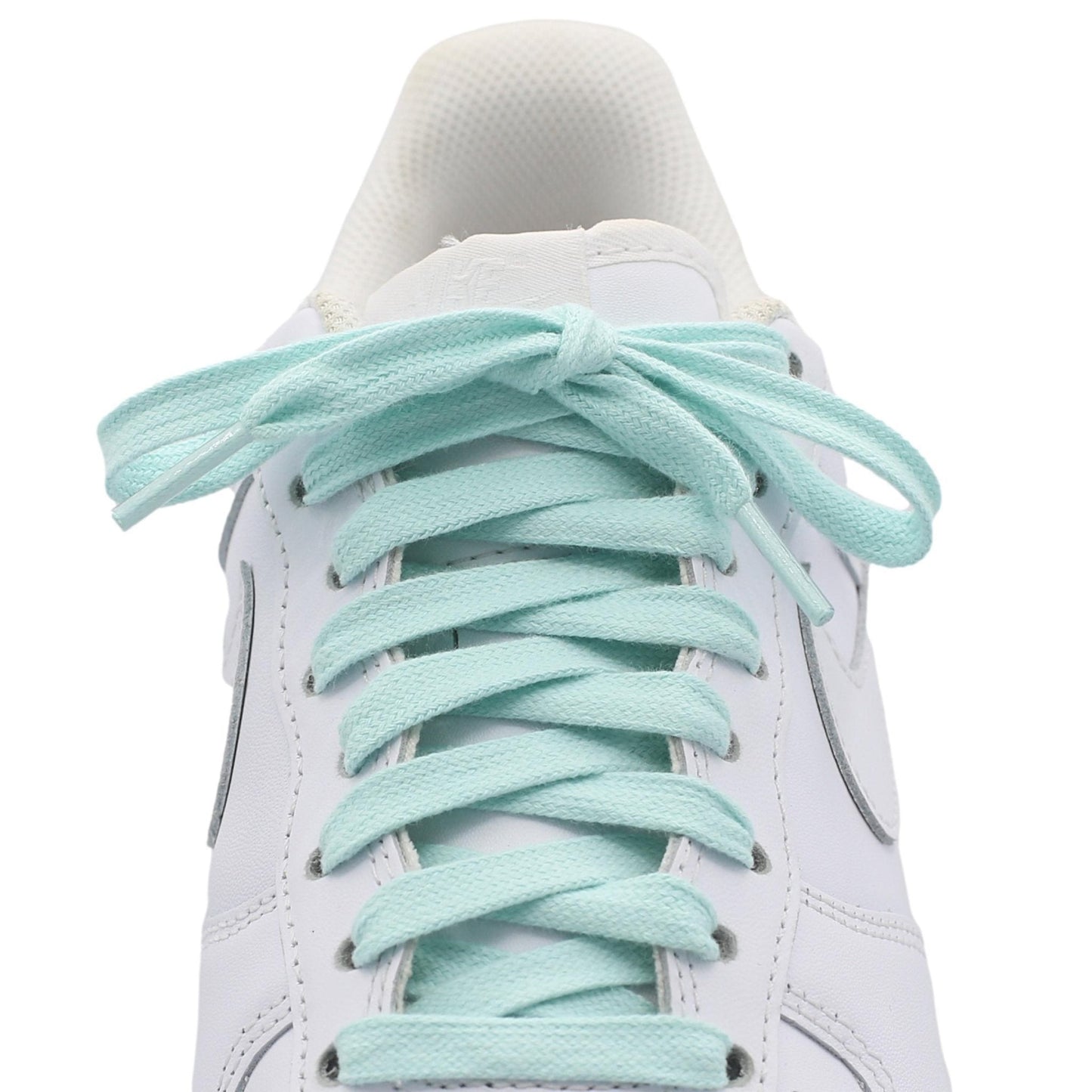 Flat Cotton Shoe Laces Blue