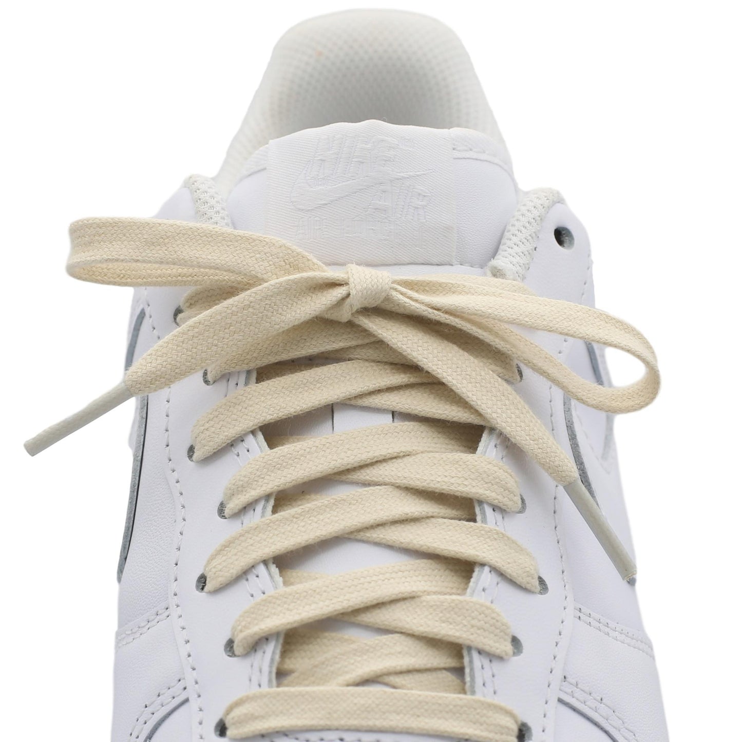 Flat 100% Cotton Shoe Laces - cream